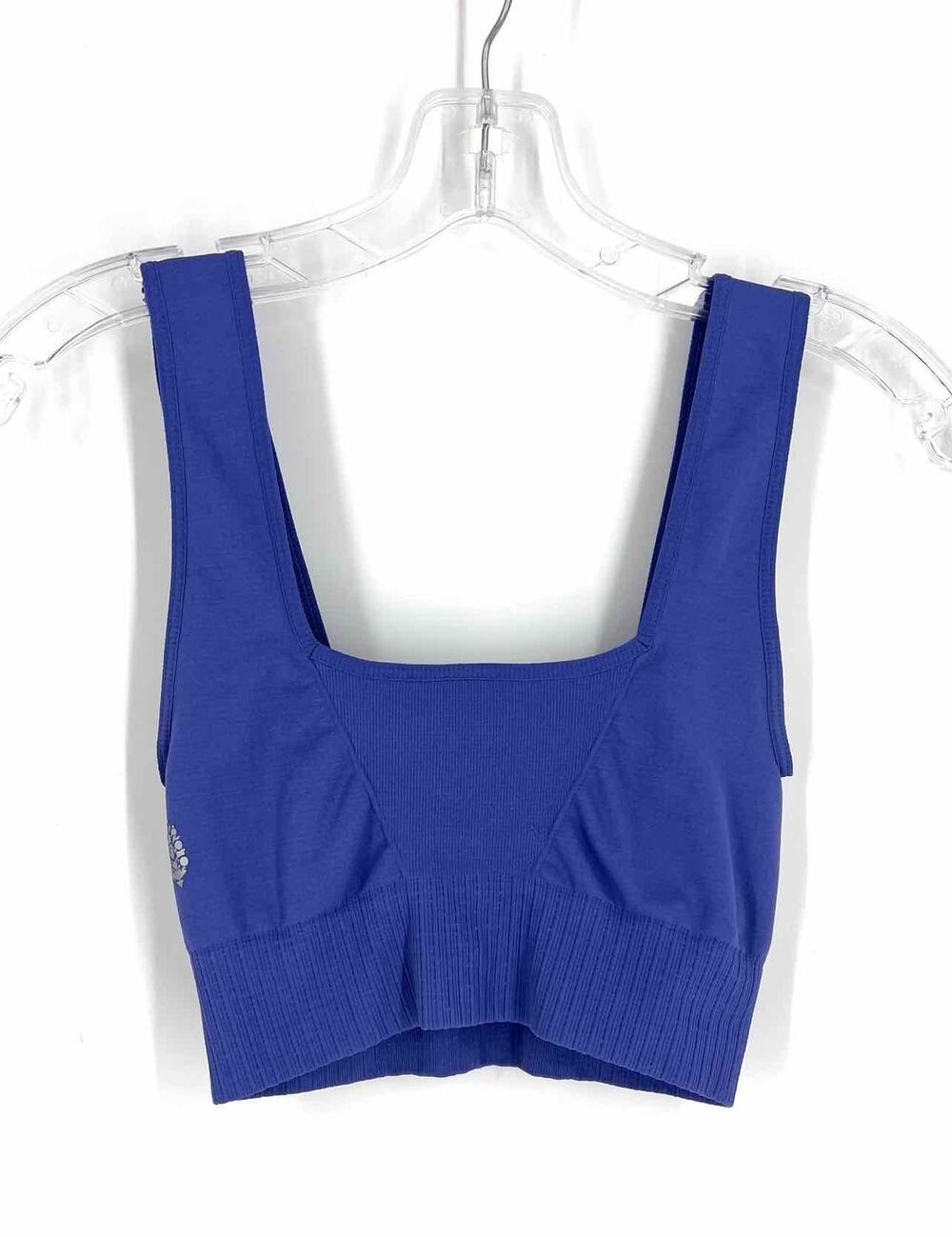 Free People Movement Size XS/S Dk Cornflower Blocked Stretch Sports Bra